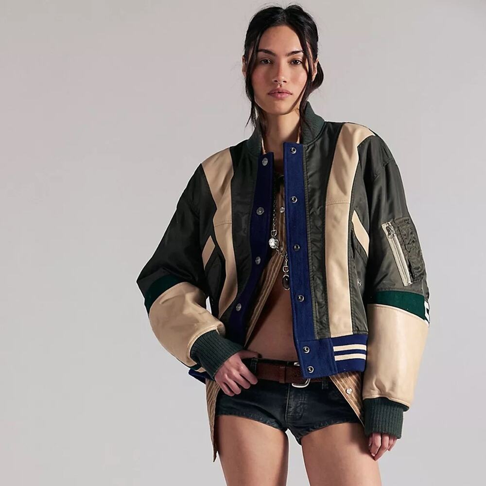 We The Free Triple Kick Novelty Bomber Jacket